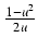 $ {\frac{{1-u^2}}{{2u}}}$