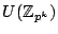 $U(\mathbb{Z}_{p^k})$